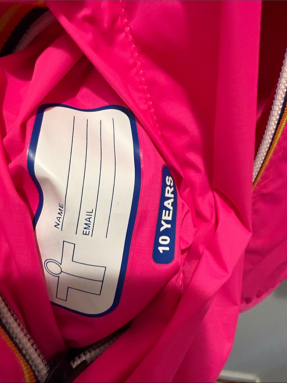 K-Way Le Vrai 3.0 Claude packable waterproof rain jacket in size 10 - Picture 7 of 12